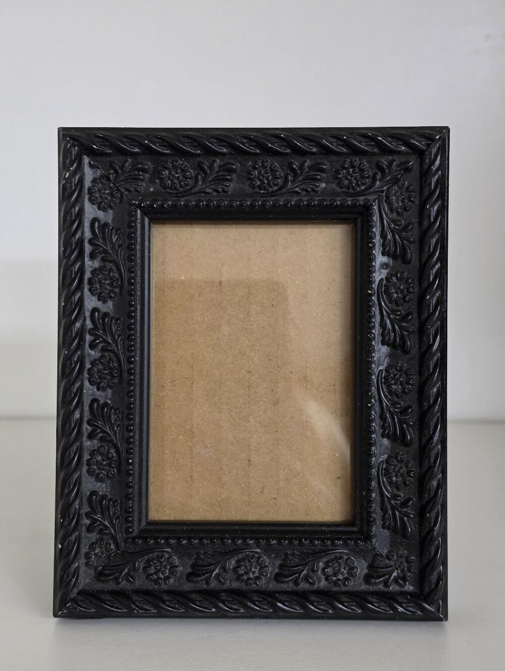Laura Ashley Black Floral Textured Resin Frame